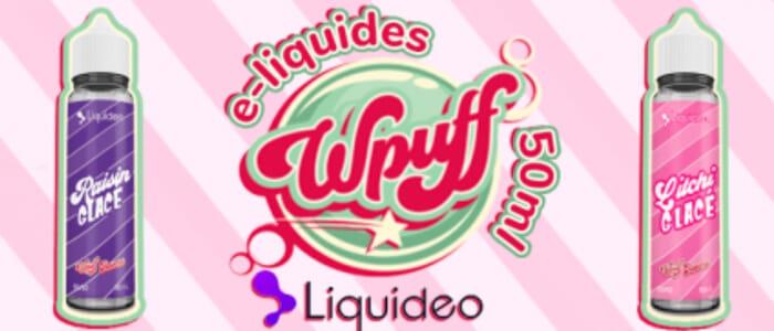 bannière de la gamme wpuff flavors liquideo